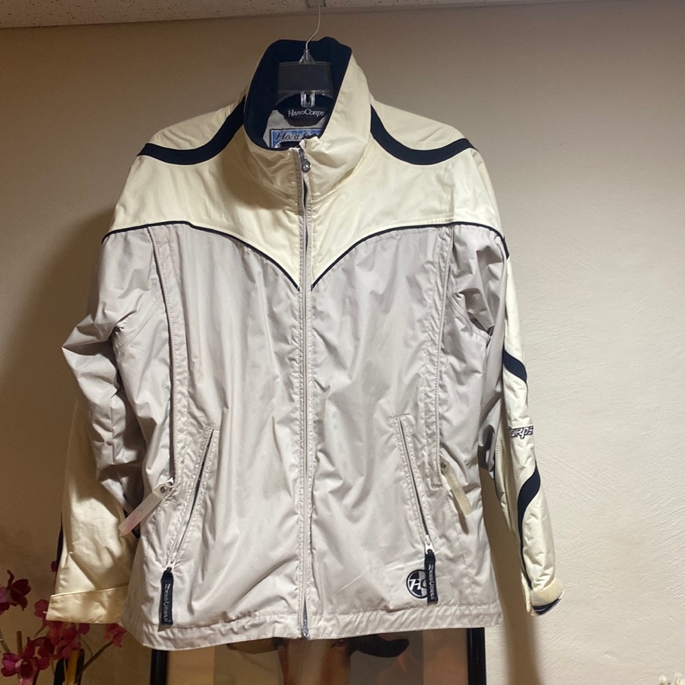 Hard Corps Womens Shell Jacket Size 10 Cream